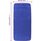  Ručnici za plažu 2 kom plavi 60 x 135 cm od tkanine 400 GSM | shoptok.hr
