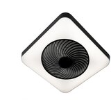 QAZQA Stropni ventilator kvadratne črne barve z LED zatemnitvijo - Climo Cene