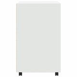 Ormarić s kotačima bijeli 60 x 48 x 81 cm konstruirano drvo | shoptok.hr