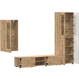  Set TV komoda s ladicama Umjetnički hrast Konstruirano drvo | shoptok.hr