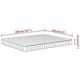 vidaXL Madrac od pjene srednje mekani 160x200 cm | shoptok.hr