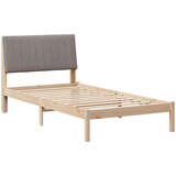  Okvir za krevet s uzglavljem Smeđa 100 x 200 cm tkanina | shoptok.hr