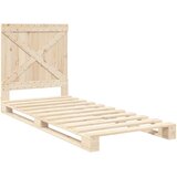  Okvir kreveta s uzglavljem 90 x 200 cm od masivne borovine | shoptok.hr