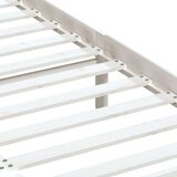  Posteljni okvir bel iz trdnega lesa 135x190 cm 4FT6, (20905242) | Shoptok.si