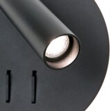Orion WA 2-1467 - LED zidna spot svetiljka LENNY LED/6W/230V + LED/3W crna | Eponuda.com