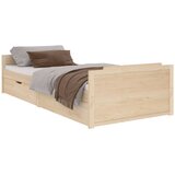 The Living Store Posteljni okvir s predali trdna borovina 90x200 cm - Posteljni Okvir, (21531415) | Shoptok.si