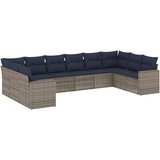  10-dijelni set vrtnih sofa od poliratana s jastucima sivi | shoptok.hr