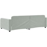  Dnevni krevet svjetlosivi 100 x 200 cm baršunasti | shoptok.hr