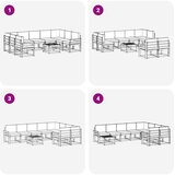  Set vanjskih sofa 10 kom. Prirodna i bež | shoptok.hr