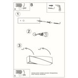  Zidna lampa keramika SIGMA siva | shoptok.hr