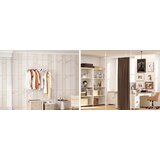 Izdelki za telo Okvir za predelno steno, palica za zavese, vrtanje ni potrebno, 120–314 cm (V) x 73–183 cm (Š), bela | Shoptok.si