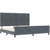  Temno siva postelja z oblazninjenjem 200x200 cm, (22049112) | Shoptok.si