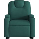  Masažni naslonjač na podizanje od tkanine tamnozeleni | shoptok.hr