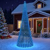  LED božićno drvce 470 cm 1504 LED lampica Čelik | shoptok.hr