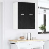Viseći ormarić 2 pcs Crni hrast i bijela 60 x 31 x 40 cm | Eponuda.com