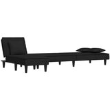  Raztegljiv kavč L oblike črn 255x140x70 cm žamet, (20656024) | Shoptok.si