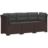  Dvosjedni vrtni sofa s jastucima u ratan izgledu PP Smeđa | shoptok.hr