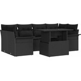 Sjedeća garnitura za vrt 7 kom. Crna [Sintetički]: Poli Ratan 234 x 132,5 x 85 cm | shoptok.hr