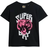 Superdry Majica 'Lo-fi Rock' roza / črna / bela