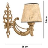 Opviq Zidna lampa Gloria Coral, 15x10x13cm, IP20, Bež-zlatna boja | Eponuda.ba