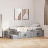  Posteljnjak Siva sonoma Inženirski les Enoposteljna 90 x 190 cm, (22103308) | Shoptok.si