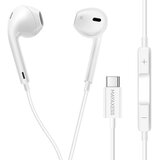 Oem Mayaxess, Žične USB-C slušalke z vgrajenim mikrofonom za Samsung Galaxy S25 Plus, Bela, (5000228820) | Shoptok.si