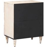  Ormar za krevet Bijelo 50 x 33 x 60 cm Čvrsto drvo manga - Bijelo | shoptok.hr