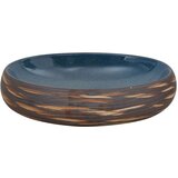 Nadgradni umivaonik smeđe-plavi ovalni 59x40x15 cm keramički | shoptok.hr