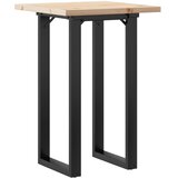  Blagovaonski stol O-oblika 50x50x75,5 cm od borovine i čelik | shoptok.hr