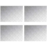  Stepenica Pravokutni 4 pcs Srebrno 70 x 50 cm Aluminij | shoptok.hr