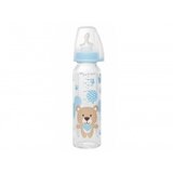 Nip flašica staklena 250ml sil.cucla za mleko 0m+ A001260 | ePonuda.com