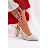 Sergio Leone Perforated Sandals With Pointed Toes On A Heel | shoptok.hr