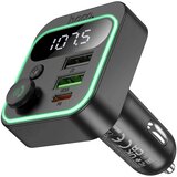hoco. FM modulator E85 Tiger, Bluetooth, 12/24V, 2 x USB, PD QC3.0 20W, Crni | Eponuda.ba