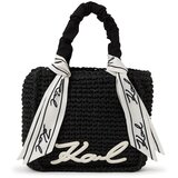 Karl Lagerfeld Torba za na plažo črna / bela cene