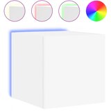 vidaXL Stenska TV omarica z LED lučkami bela 30,5x35x30 cm, (21016994) Cene