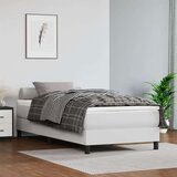  Vzmetnica z žepkasto vzmetjo bela 120x190x20 cm umetno usnje | Shoptok.si