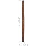  Zidno ogledalo od tikovine 60 cm okruglo | shoptok.hr