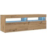 TV ormarić LED boja hrasta 120x35x40 cm konstruirano drvo | shoptok.hr