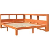  Krevet s regalom za knjige bez madraca 135 x 190 cm od borovine | shoptok.hr