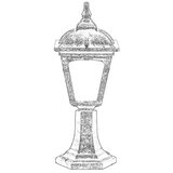 Opviq Vanjska zidna lampa BSU-68185-BKR-K, 50 cm, IP65, E27, 40W, Smeđa | Eponuda.ba