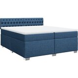  Krevet s oprugama i madracem plavi 200 x 200 cm od tkanine | shoptok.hr