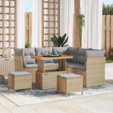  Sjedeća garnitura za vrt 8 kom. 5-Broj sjedala Bež 90 x 55 x 71 cm | shoptok.hr