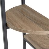 Casa Selección Črn regal v hrastovem dekorju 40x110 cm – | Shoptok.si