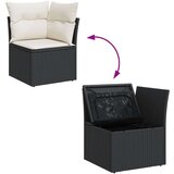  11-dijelni set vrtnih sofa od poliratana s jastucima crni | shoptok.hr