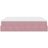  Otomanski posteljni okvir z vzmetnicami roza 200x200cm žamet, (22053909) | Shoptok.si