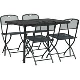  Set vanjskog namještaja 5 pcs Antracit Željezo i čelik | shoptok.hr