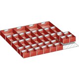LISTA Komplet za predelitev predalov, 36 vstavnih posod, za višino 50 mm | Shoptok.si