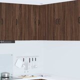 vidaXL Zidni kuhinjski ormarić s policom Smeđi hrast 57 x 57 x 80 cm | shoptok.hr