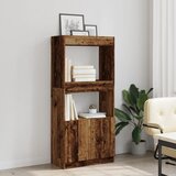  Visoka komoda boja staro drvo 63x33x140 cm konstruirano drvo | shoptok.hr