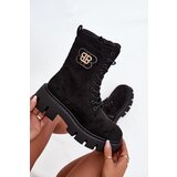 Boto Insulated work boots women's with decoration black Melisse | Shoptok.si